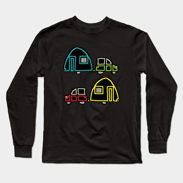 Caravan Long Sleeve T-Shirt by Mark Ewbie